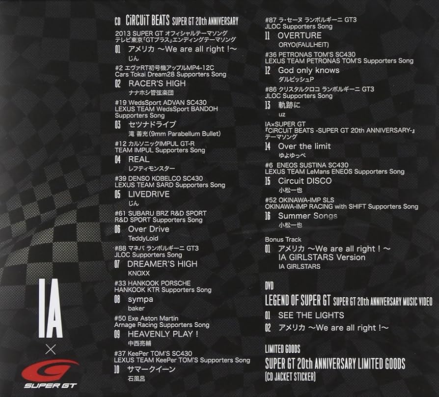 Amazon.co.jp: CIRCUIT BEATS 〜SUPER GT 20th ANNIVERSARY